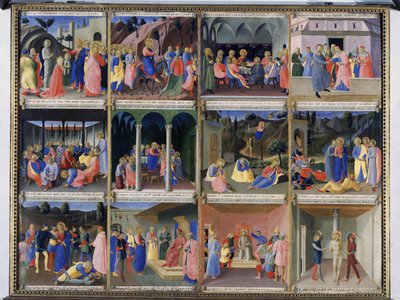 مشاهد من حياة المسيح ، اللوحة الثالثة من الخزانة الفضية في سانتيسيما أنونزياتا ، c.1450-53 (درجة الحرارة على اللوحة) بواسطة فرا انجيليكو